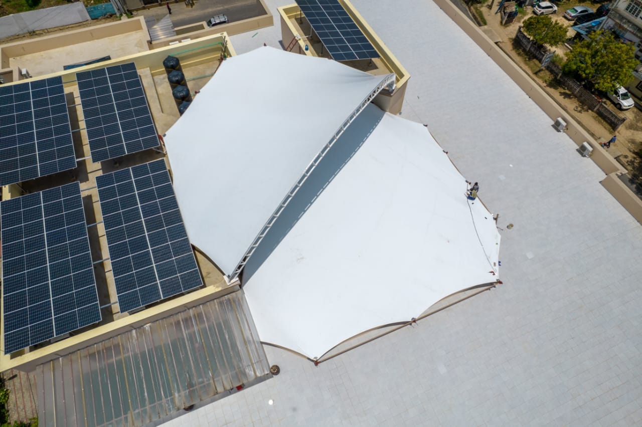Tensile Roof Shed