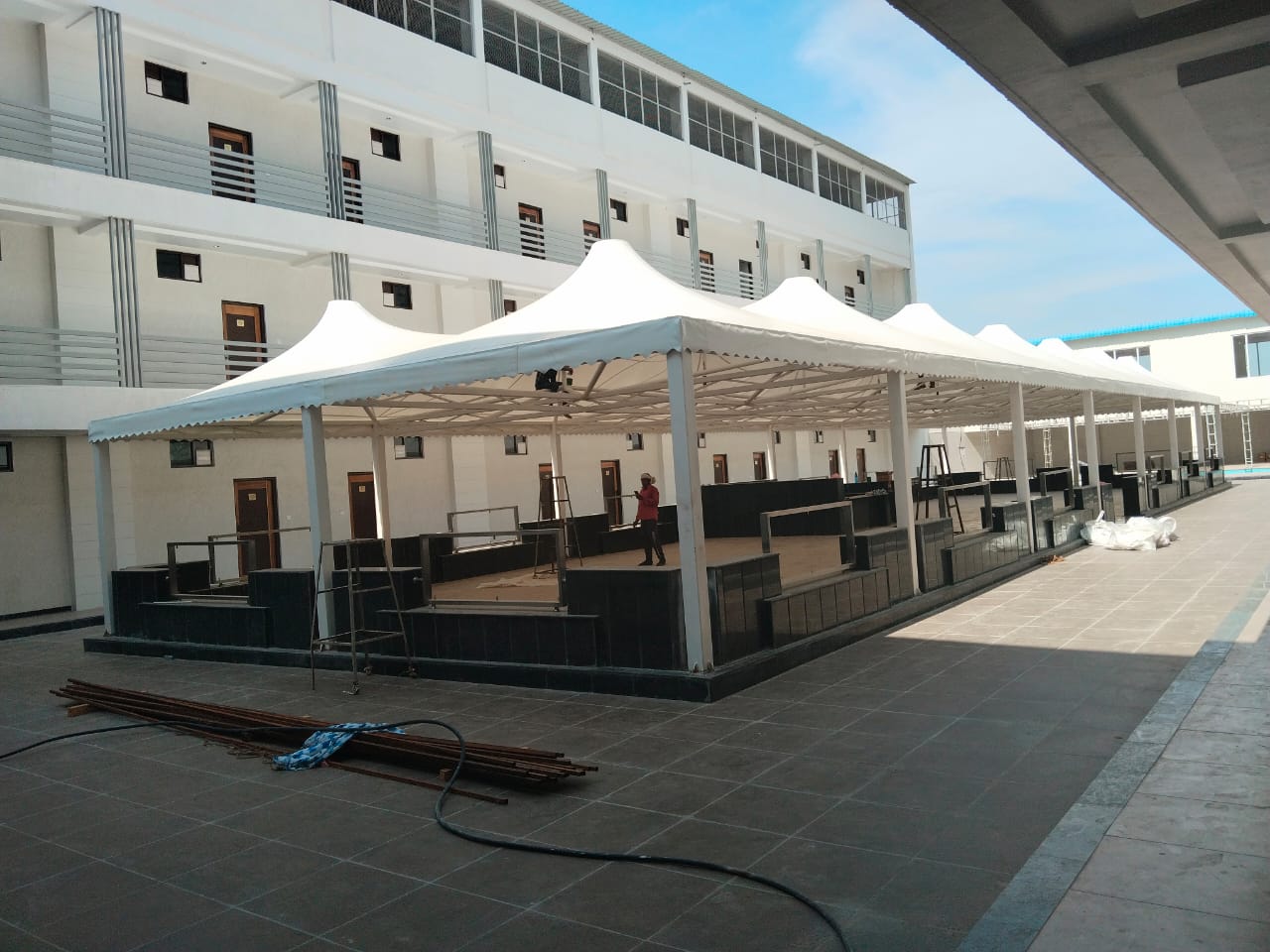 Tensile Gazebo Courtyard Hub