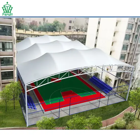 Tennis Court Tensile Roof Structure