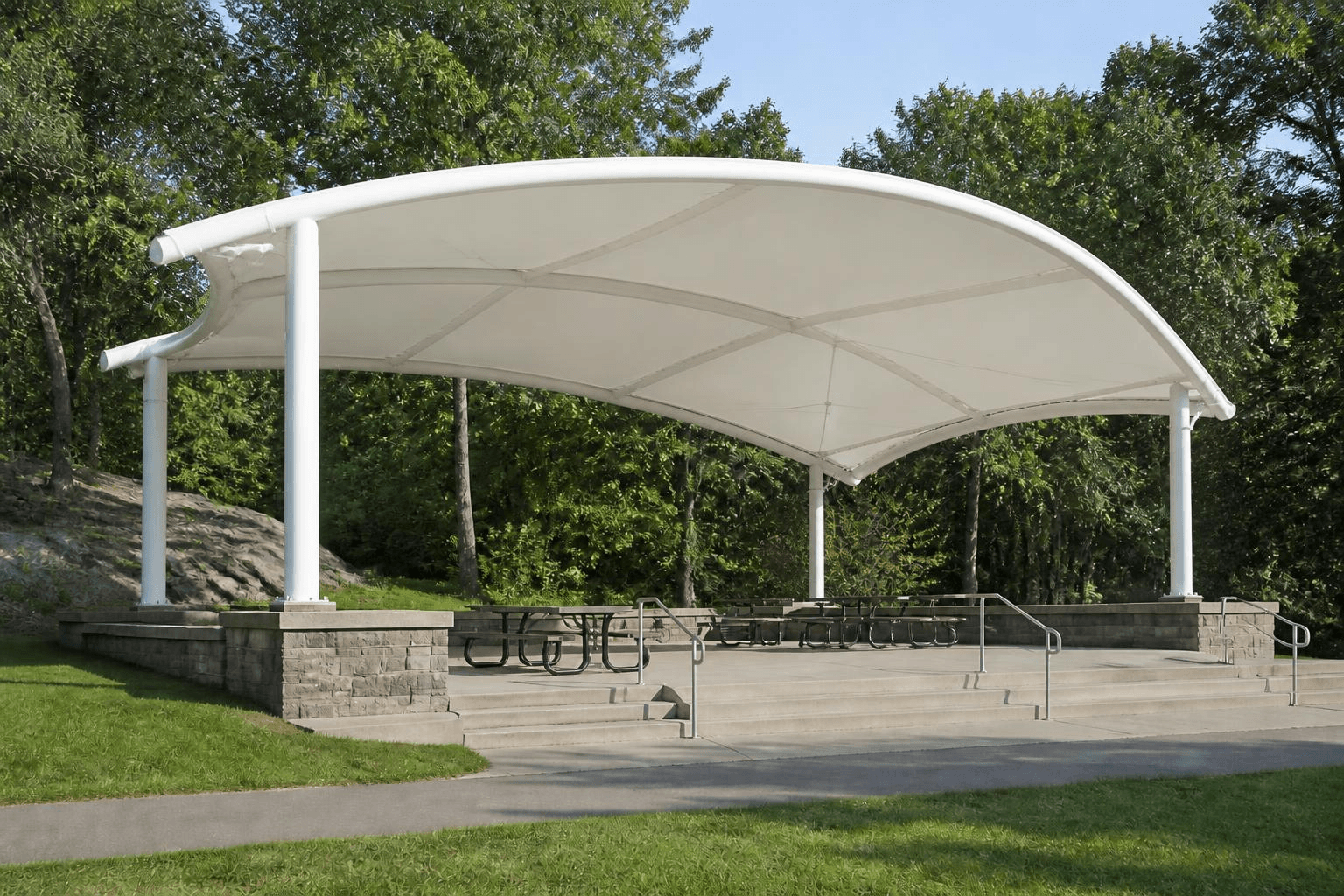 Tensile Roof Shed